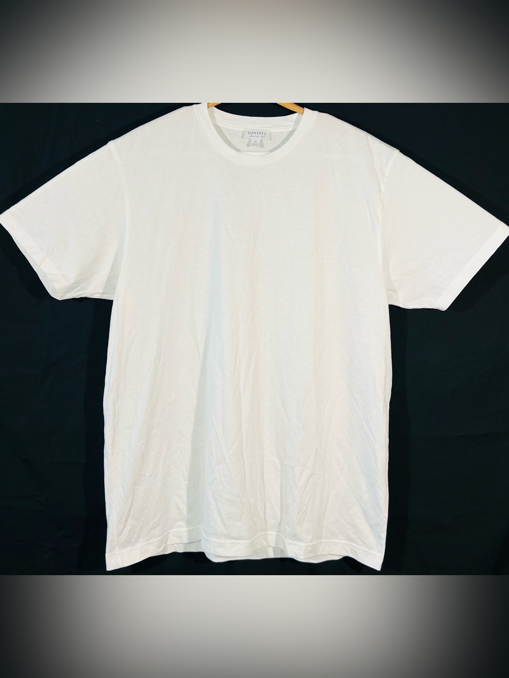 SUNSPEL White Crewneck T-Shirt Men’s XL Cotton Made In Portugal Luxury